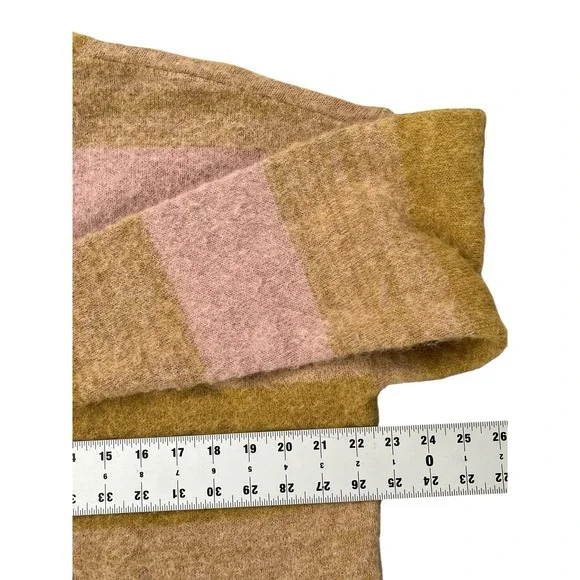 Madewell Pink Oyster Otis Space Dye Pullover Alpaca Blend Sweater Size Medium‎ - Picture 5 of 8